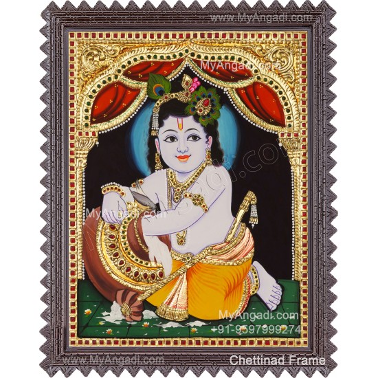 Butter Krishna Tanjore Painting