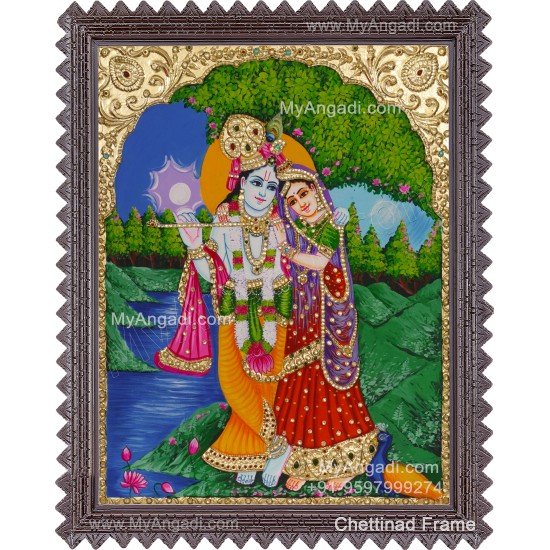 Radha Krishna Tanjore Painting
