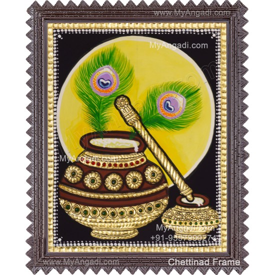 Butter Bot Tanjore Painting