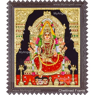 Samayapurathu Mariamman Tanjore Painting