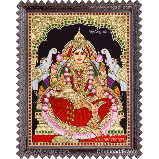 Gajalakshmi Tanjore Painting