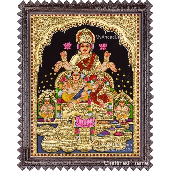 Kubera Lakshmi Tanjore Painting