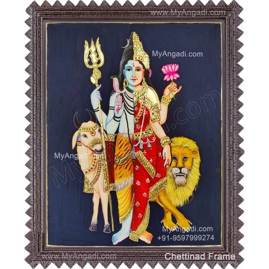 Arthanareeswarar Tanjore Painting Arthanareeswarar Tanjore Painting