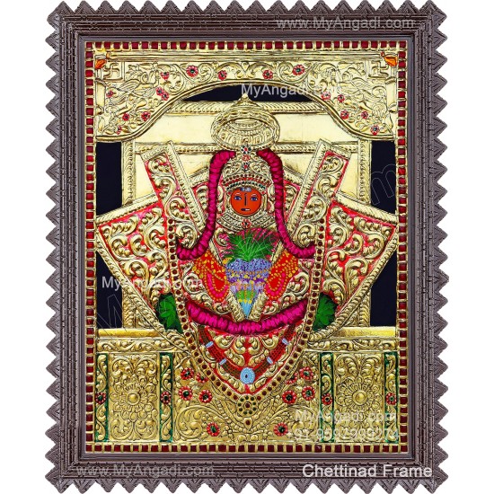 Sikkar Jeen Mata Goddess - Rajastan Tanjore Painting Sikkar Jeen Mata Goddess - Rajastan Tanjore Painting