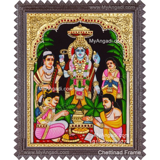 Sathya Narayana Swami Tanjore Painting