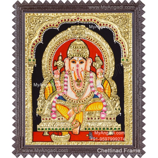 Ganapathi Tanjore Painting 