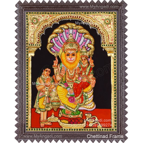 Lakshmi Narasimhar 3D Tanjore Painting