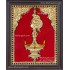 Vilakku Lamp Tanjore Painting