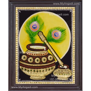 Butter Bot Tanjore Painting