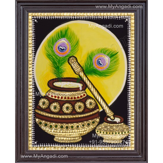 Butter Bot Tanjore Painting