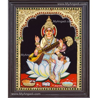 Saraswathi Tanjore Painting