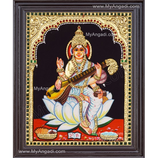 Saraswathi Tanjore Painting