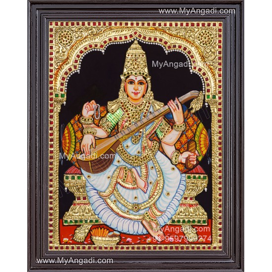 Saraswathi Tanjore Painting