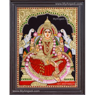 Gajalakshmi Tanjore Painting