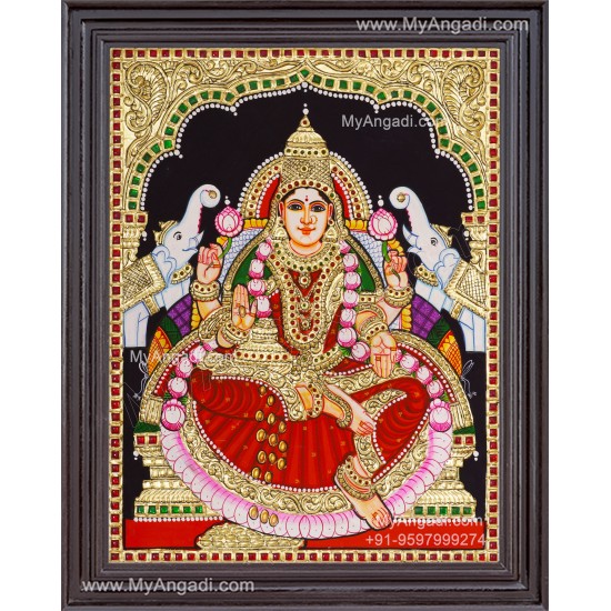 Gajalakshmi Tanjore Painting