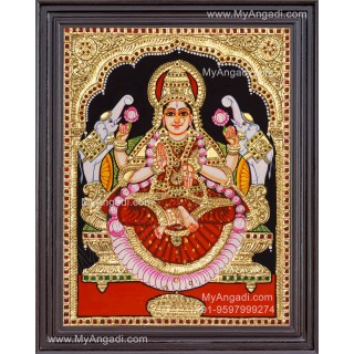 Gajalakshmi Tanjore Painting