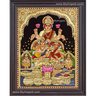 Kubera Lakshmi Tanjore Painting