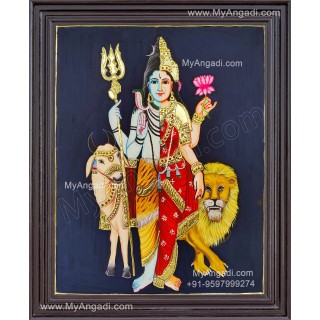 Arthanareeswarar Tanjore Painting