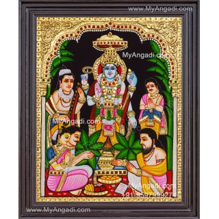 Sathya Narayana Swami Tanjore Painting