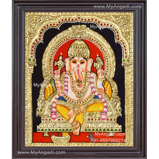 Ganapathi Tanjore Painting 