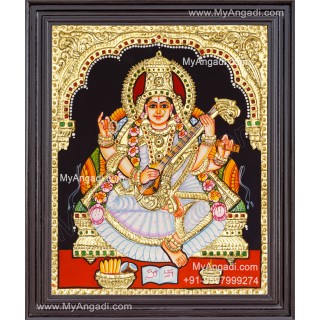 Saraswathi Tanjore Painting