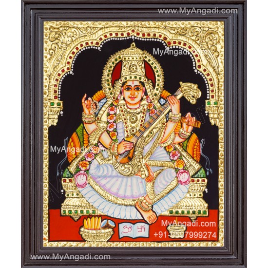 Saraswathi Tanjore Painting