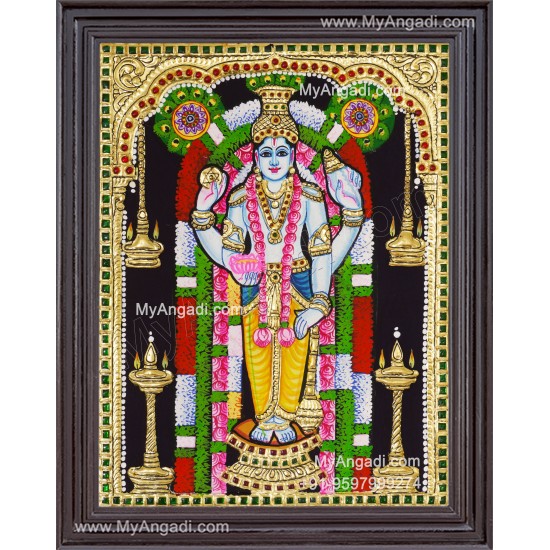 Guruvayurappan Tanjore Painting, Guruvayurappan Tanjore Painting