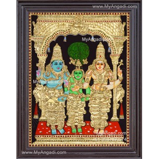 Girija Kalyanam - Shiva Parvati Kalyanam Wedding - Tanjore Painting