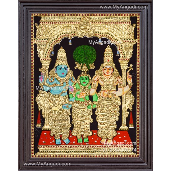 Girija Kalyanam - Shiva Parvati Kalyanam Wedding - Tanjore Painting