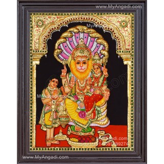 Lakshmi Narasimhar 3D Tanjore Painting