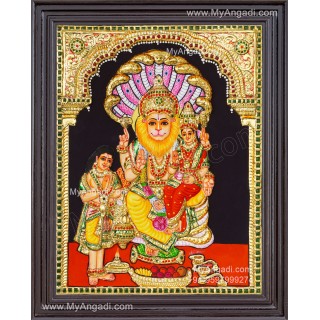Lakshmi Narasimhar 3D Tanjore Painting