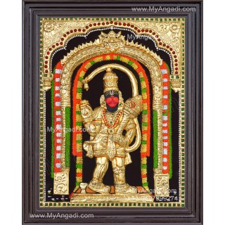 Ashtamsa Hanuman 3D Tanjore Painting