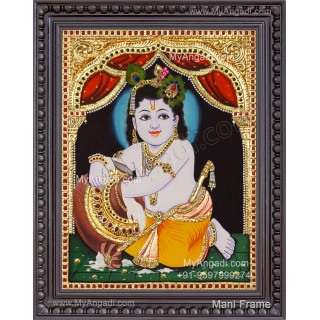 Butter Krishna Tanjore Painting