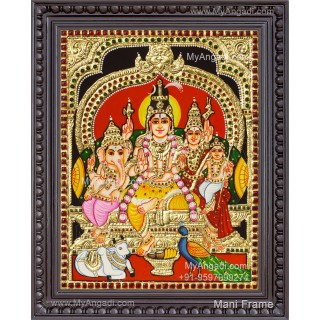 Shivan Family Tanjore Painting