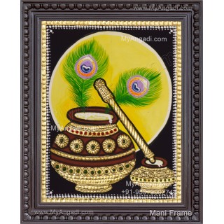 Butter Bot Tanjore Painting