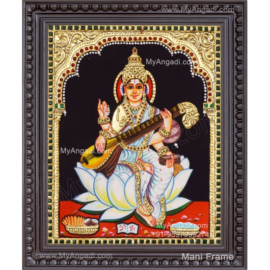 Saraswathi Tanjore Painting