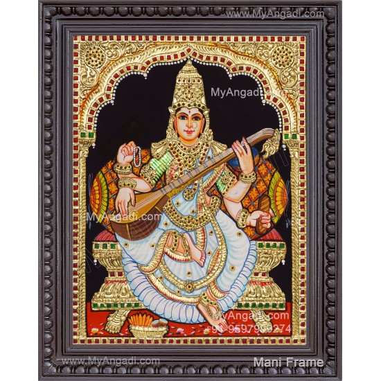 Saraswathi Tanjore Painting