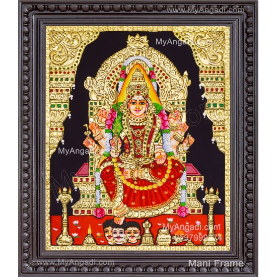 Samayapurathu Mariamman Tanjore Painting