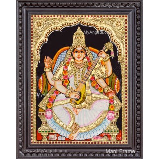 Saraswathi Tanjore Painting