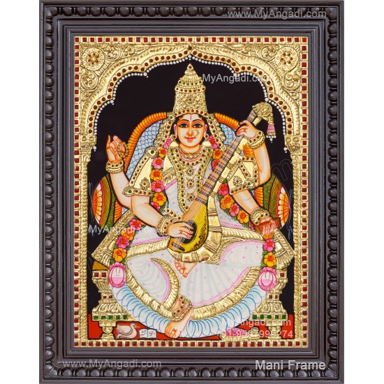 Saraswathi Tanjore Painting