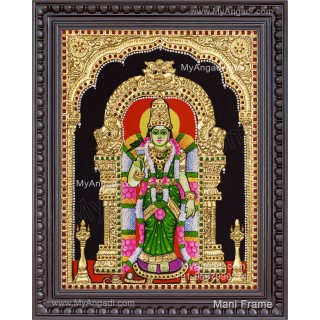 Madurai Meenakshi Amman Tanjore Painting