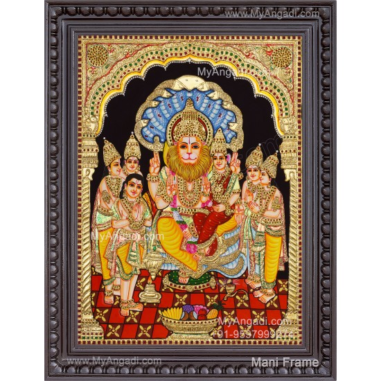Lakshmi Narasimhar Tanjore Painting