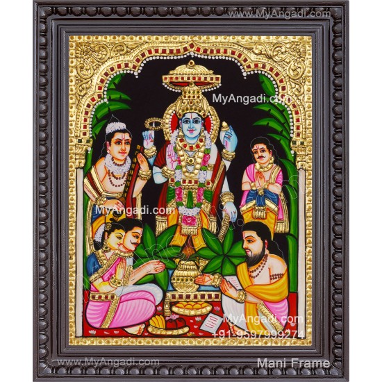Sathya Narayana Swami Tanjore Painting