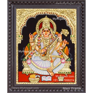 Saraswathi Tanjore Painting