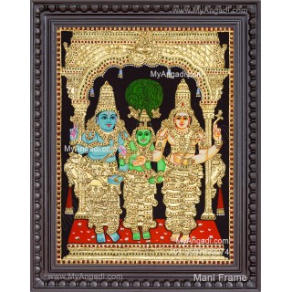 Girija Kalyanam - Shiva Parvati Kalyanam Wedding - Tanjore Painting