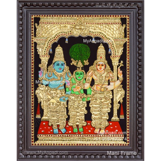 Girija Kalyanam - Shiva Parvati Kalyanam Wedding - Tanjore Painting