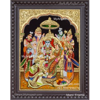 Ramar Pattabhishekam Tanjore Painting Tanjore Painting