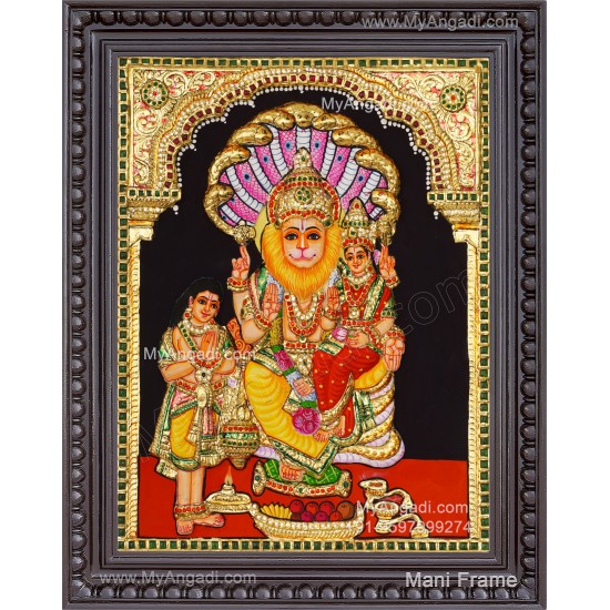 Lakshmi Narasimhar 3D Tanjore Painting