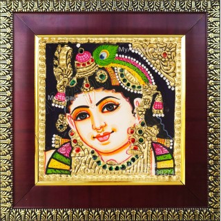 Small Krishna Tanjore Paintings