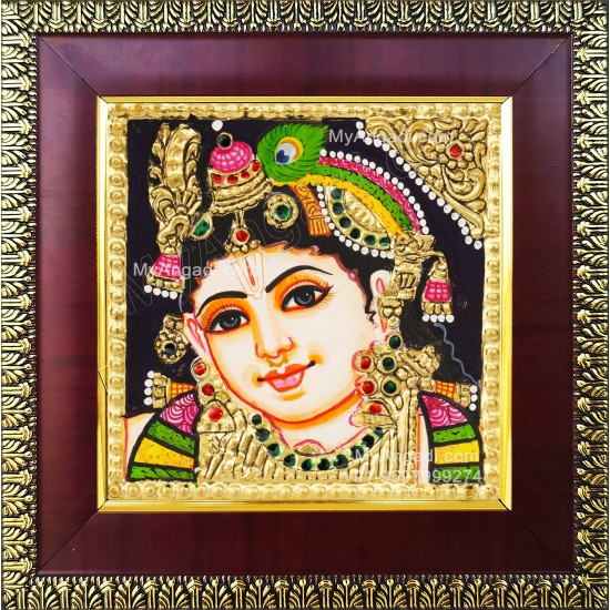 Small Krishna Tanjore Paintings